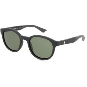 Kering Eyewear Spa Montblanc MB0398S Herren-Sonnenbrille Vollrand Panto Kunststoff-Gestell, Schwarz