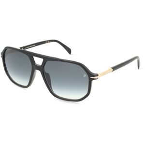 Safilo GmbH David Beckham DB 1172/S Herren-Sonnenbrille Vollrand Pilot Acetat-Gestell, Schwarz