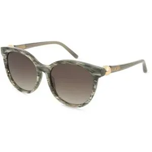 DE RIGO Vision D.A.CH. GmbH Furla SFU887 Damen-Sonnenbrille Vollrand Rund Kunststoff-Gestell, Grau