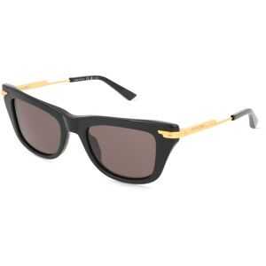 Kering Eyewear Spa Bottega Veneta BV1369S Damen-Sonnenbrille Vollrand Quadratisch Acetat-Gestell, Schwarz