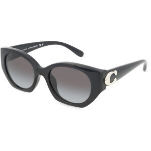 Luxottica Fashion Brillen Vertriebs GmbH Coach HC8407U Damen-Sonnenbrille Vollrand Oval Kunststoff-Gestell, Schwarz