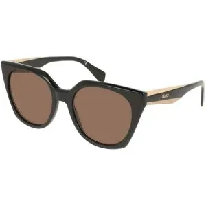 Marchon Germany GmbH Liu Jo LJ813S Unisex-Sonnenbrille Vollrand Quadratisch Acetat-Gestell, Schwarz