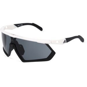 Marcolin Deutschland GmbH Adidas SP0054 Unisex-Sonnenbrille Vollrand Monoscheibe Kunststoff-Gestell, Weiß