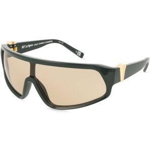 Tree Distribution GmbH Le Specs CALM CHAOS Unisex-Sonnenbrille Vollrand Monoscheibe Kunststoff-Gestell, Grün