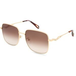 DE RIGO Vision D.A.CH. GmbH Zadig & Voltaire SZV467S Damen-Sonnenbrille Vollrand Geometrisch Metall-Gestell, Gold