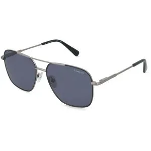 Marcolin Deutschland GmbH Gant GA00041 Herren-Sonnenbrille Vollrand Pilot Metall-Gestell, Grau