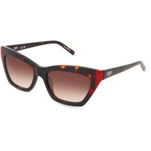 Marchon Germany GmbH DKNY DK547S Unisex-Sonnenbrille Vollrand Cat Eye Acetat-Gestell, Havanna