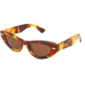 Kering Eyewear Spa Bottega Veneta BV1350S Damen-Sonnenbrille Vollrand Cat Eye Acetat-Gestell, Havanna