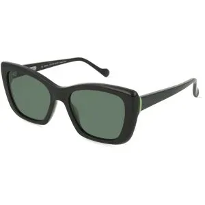 De Lotto s.r.l. Fielmann EMT 005 SUN RN Damen-Sonnenbrille Vollrand Butterfly Acetat-Gestell, Schwarz
