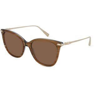 Marchon Germany GmbH Longchamp LO757S Unisex-Sonnenbrille Vollrand Quadratisch Acetat-Gestell, Braun