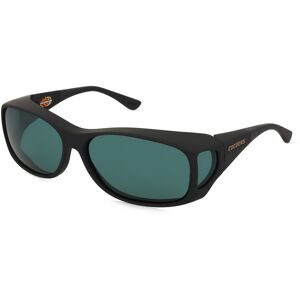 Ursula Hotstegs GmbH Cocoons Überziehsonnenbrille MX Unisex-Sonnenbrille Vollrand Quadratisch Kunststoff-Gestell, Schwarz