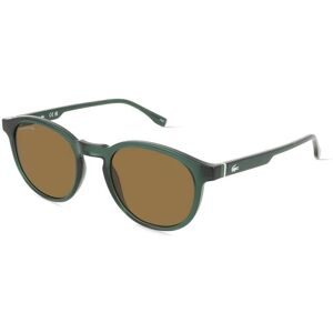 Marchon Germany GmbH Lacoste L6030S Unisex-Sonnenbrille Vollrand Rund Acetat Spritzguss-Gestell, Grün