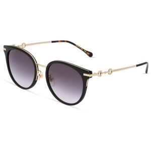 Kering Eyewear Spa Gucci GG1015SK Damen-Sonnenbrille Vollrand Panto Kunststoff-Gestell, Schwarz
