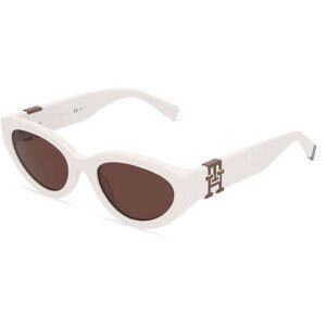 Safilo GmbH Tommy Hilfiger Eyewear TH 1957/S Damen-Sonnenbrille Vollrand Butterfly Acetat-Gestell, Beige