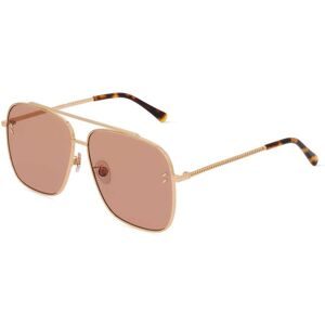 Thélios Stella McCartney SC40051U Unisex-Sonnenbrille Vollrand Pilot Metall-Gestell, Gold
