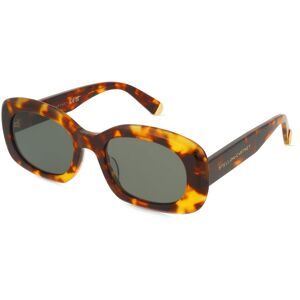 Thélios Stella McCartney SC40080I Unisex-Sonnenbrille Vollrand Oval Kunststoff-Gestell, Havanna