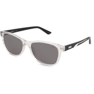 Kering Eyewear Spa Puma PU0468S Unisex-Sonnenbrille Vollrand Rund Acetat Spritzguss-Gestell, Transparent
