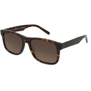 Safilo GmbH Tommy Hilfiger TH 2073/S Herren-Sonnenbrille Vollrand Quadratisch Acetat-Gestell, Havanna