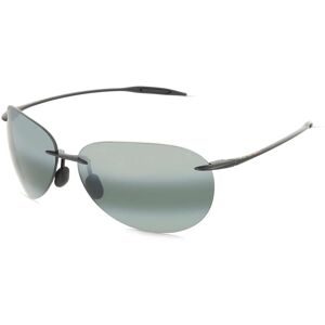 MAUI JIM Germany GmbH Maui Jim MJ0421S Sugar Beach Unisex-Sonnenbrille Randlos Quadratisch Kunststoff-Gestell, Schwarz