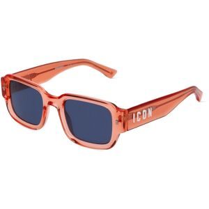 Safilo GmbH Dsquared2 ICON 0009/S Herren-Sonnenbrille Vollrand Quadratisch Acetat-Gestell, Orange