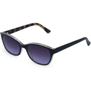 Tongda Optical Fielmann AT 022 SUN FLEX CL Damen-Sonnenbrille Vollrand Butterfly Acetat-Gestell, Schwarz