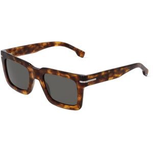 Safilo GmbH Boss 1501/S Herren-Sonnenbrille Vollrand Quadratisch Acetat-Gestell, Havanna