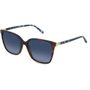 Safilo GmbH Tommy Hilfiger TH 2349/S Damen-Sonnenbrille Vollrand Cat Eye Acetat-Gestell, Havanna
