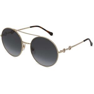 Kering Eyewear Spa Gucci GG0878S Unisex-Sonnenbrille Vollrand Panto Metall-Gestell, Gold
