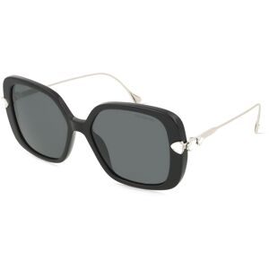 Luxottica Fashion Brillen Vertriebs GmbH Swarovski SK6011 Damen-Sonnenbrille Vollrand Quadratisch Acetat-Gestell, Schwarz