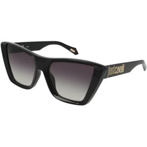 DE RIGO Vision D.A.CH. GmbH Just Cavalli SJC146 Damen-Sonnenbrille Vollrand Cat Eye Kunststoff-Gestell, Schwarz