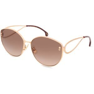 Safilo GmbH Etro 0072/F/S Damen-Sonnenbrille Vollrand Cat Eye Metall-Gestell, Gold
