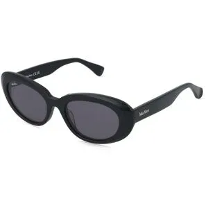 Marcolin Deutschland GmbH Max Mara MM0196 Damen-Sonnenbrille Vollrand Oval Acetat-Gestell, Schwarz
