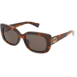 Kering Eyewear Spa Gucci GG1979SK Damen-Sonnenbrille Vollrand Eckig Acetat-Gestell, Havanna