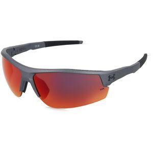 Safilo GmbH Under Armour UA SKILLZ/G Herren-Sonnenbrille Halbrand Eckig Kunststoff-Gestell, Grau
