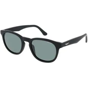 DE RIGO Vision D.A.CH. GmbH Police SPLP22E Herren-Sonnenbrille Vollrand Panto Kunststoff-Gestell, Schwarz