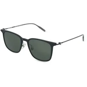 Kering Eyewear Spa Montblanc MB0354S New Hyperlight Herren-Sonnenbrille Vollrand Eckig Kunststoff-Gestell, Schwarz
