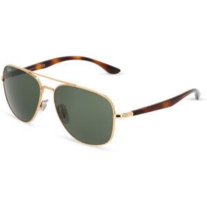 Luxottica Fashion Brillen Vertriebs GmbH Ray-Ban RB 3683 Unisex-Sonnenbrille Vollrand Quadratisch Metall-Gestell, Gold