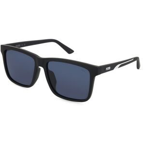 Kering Eyewear Spa Puma PU0479SA Unisex-Sonnenbrille Vollrand Quadratisch Acetat Spritzguss-Gestell, Schwarz