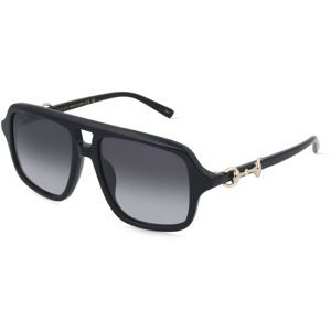 Kering Eyewear Spa Gucci GG2052S Damen-Sonnenbrille Vollrand Pilot Acetat-Gestell, Schwarz