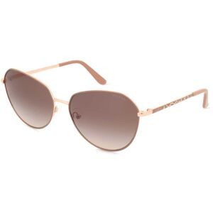 Marcolin Deutschland GmbH Guess GU00148 Unisex-Sonnenbrille Vollrand Rund Metall-Gestell, Beige