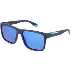 Safilo GmbH Polaroid PLD 2164/S Herren-Sonnenbrille Vollrand Eckig Kunststoff-Gestell, Blau
