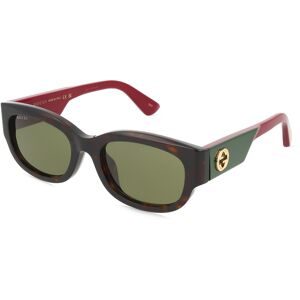 Kering Eyewear Spa Gucci GG1667SK Unisex-Sonnenbrille Vollrand Panto Acetat-Gestell, Havanna