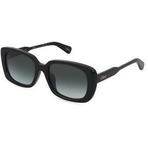 Kering Eyewear Spa Chloé CH0225SK Unisex-Sonnenbrille Vollrand Quadratisch Acetat-Gestell, Schwarz