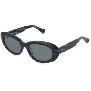 Marcolin Deutschland GmbH Max Mara MM0196 Damen-Sonnenbrille Vollrand Oval Acetat-Gestell, Braun