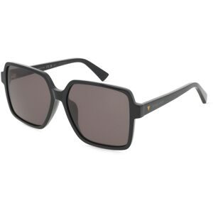 Kering Eyewear Spa Bottega Veneta BV1317SK Unisex-Sonnenbrille Vollrand Eckig Acetat-Gestell, Schwarz