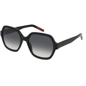 Safilo GmbH Hugo HG 1265/S Damen-Sonnenbrille Vollrand Geometrisch Acetat-Gestell, Schwarz