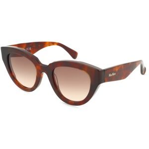 Marcolin Deutschland GmbH Max Mara MM0077 Unisex-Sonnenbrille Vollrand Cat Eye Acetat-Gestell, Beige
