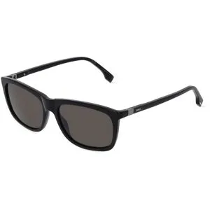 Safilo GmbH Boss 1489/S Herren-Sonnenbrille Vollrand Quadratisch Acetat-Gestell, Schwarz