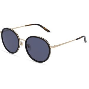 Kering Eyewear Spa Gucci GG0677SK Unisex-Sonnenbrille Vollrand Rund Metall-Gestell, Schwarz