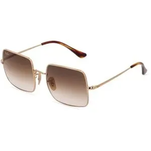 Luxottica Fashion Brillen Vertriebs GmbH Ray-Ban RB1971 SQUARE 1971 CLASSIC Damen-Sonnenbrille Vollrand Quadratisch Metall-Gestell, Gold